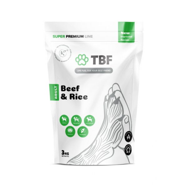 Beef & Rice 3kg Pet Products